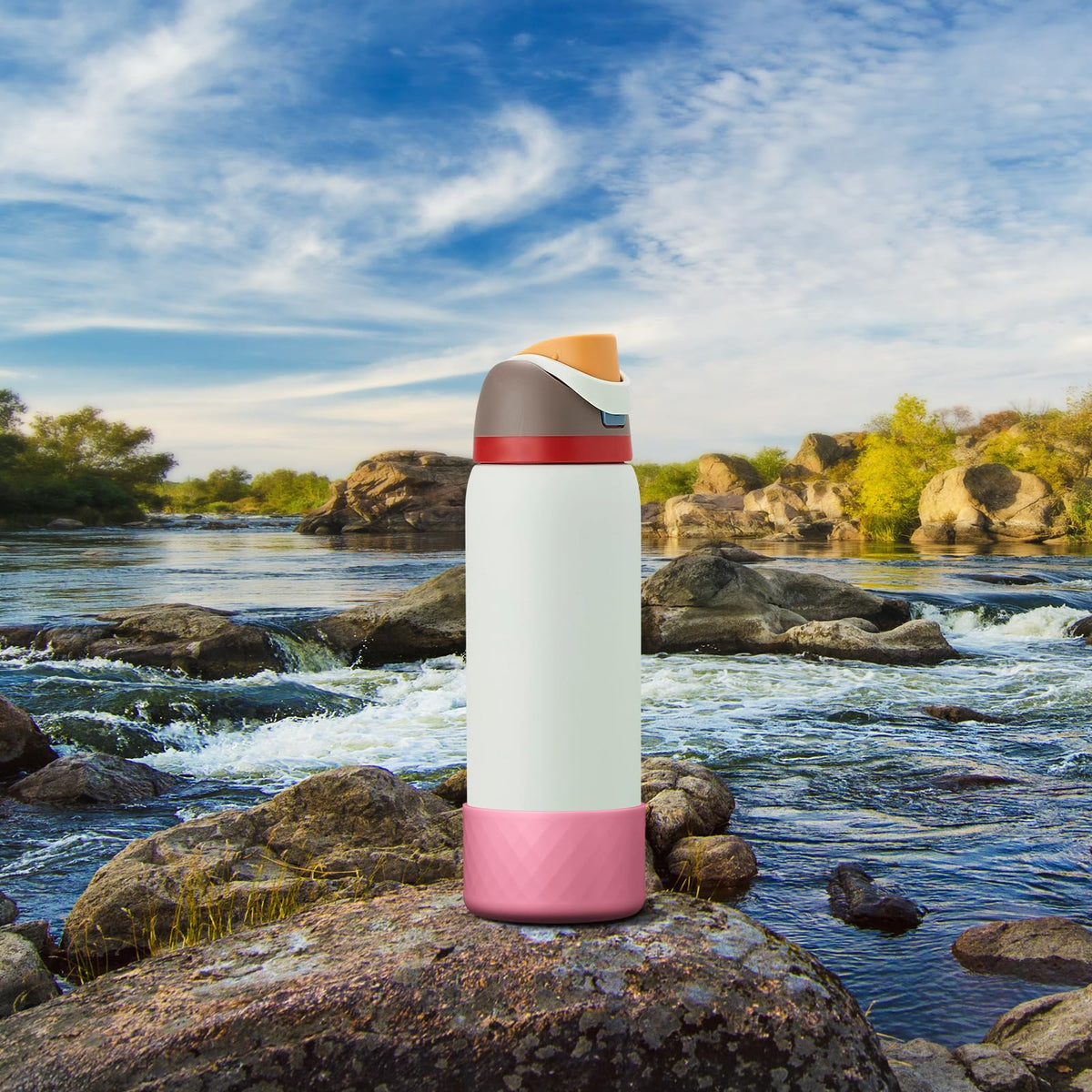 Silicone Boot for Owala Water Bottle 40 oz, Anti-Slip Protective Sleeve for FreeSip/Twist/Flip Stainless Steel Water Bottles Accessories