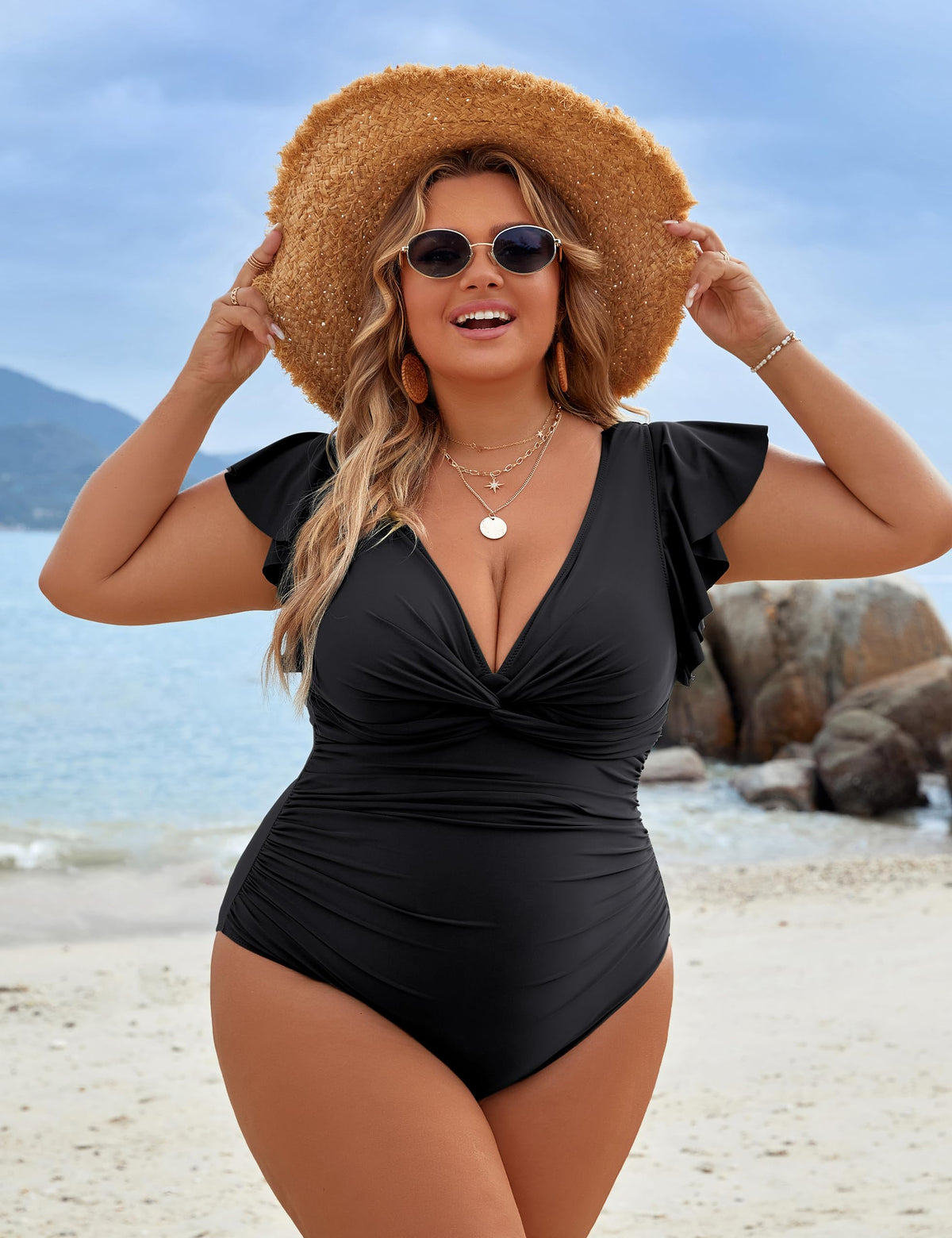 Blooming Jelly Swimsuits For Women Tummy Control One Piece Bathing Suit