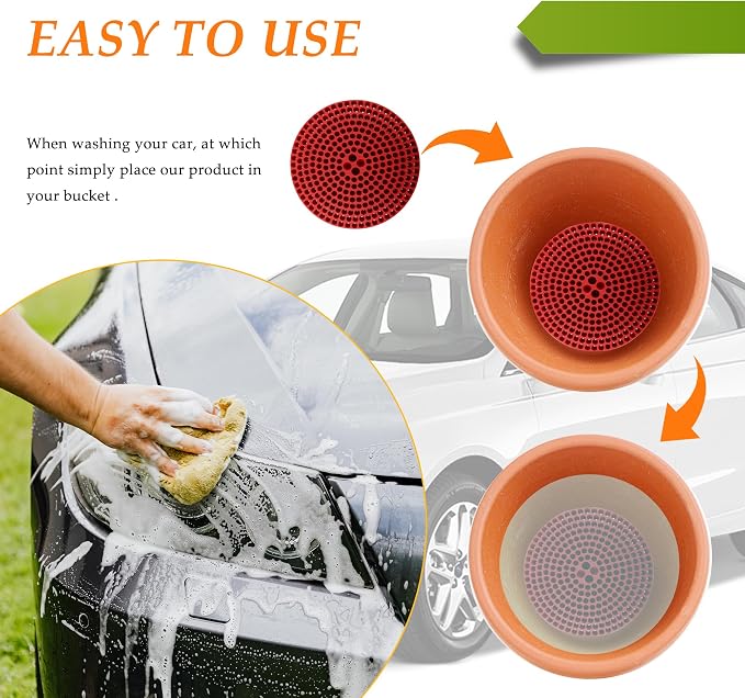 Car Wash Bucket, 10.28 Inch Diameter Car Wash Filter