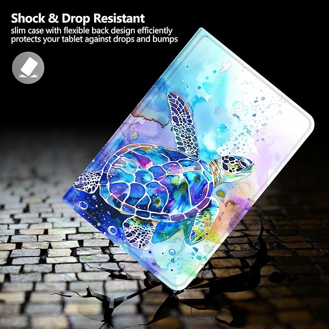 Case for Fire 7 2019/2017/2015Black Cat Purple Roses | DIGTIALL Slim Cover for Fire 7 Tablet 9th/7th/5th Gen 7.0 Folding Stand Protective Case Auto Sleep/Wake Smart Shell