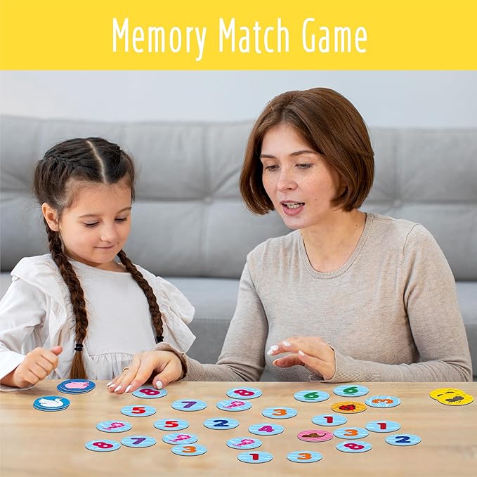 Math Games, Addition and Subtraction Games, 120 Round Cards Math Facts Counting Games Educational Learning Toy for Kindergarten 1st 2nd, Homeschool & Classroom, Ages 6+
