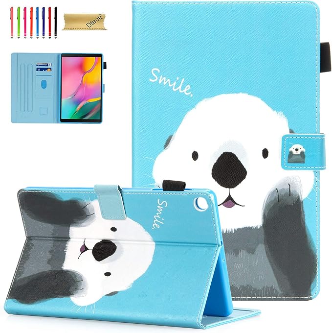 Dteck for Samsung Galaxy Tab A 10.1 2019 Case Unicorn Case for Samsung Tab A 10.1 inch Tablet Slim Leather Cover Folio Stand Protective Case for Samsung 10.1 Tab A SM-T510/T515 Unicorn Pink