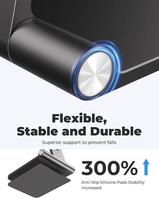 Foldable Magnetic Stand Holder for Nintendo Switch 2 iPhone | Aluminum Alloy Adjustable Design MagSafe-Compatible Portable Kickstand Mount Switch 2 Accessories for Desktop &amp Travel