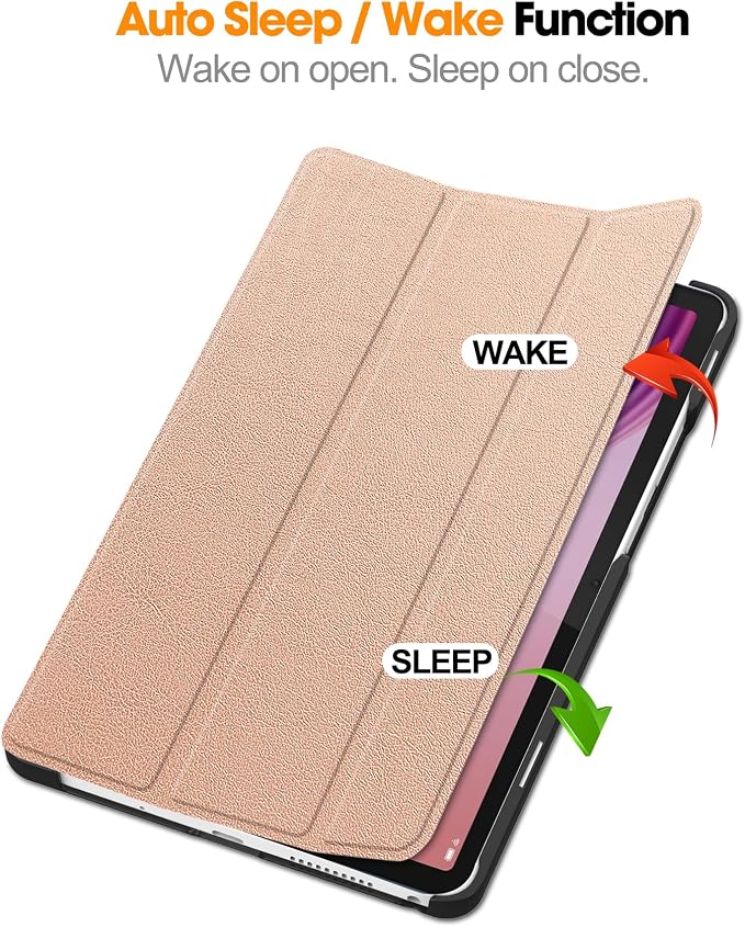 Smart Case for Lenovo Tab One / K9 8.7 Inch 2025 TB305XU/TB305FU Lightweight Trifold Stand Cover Auto Wake Sleep Blackish Green
