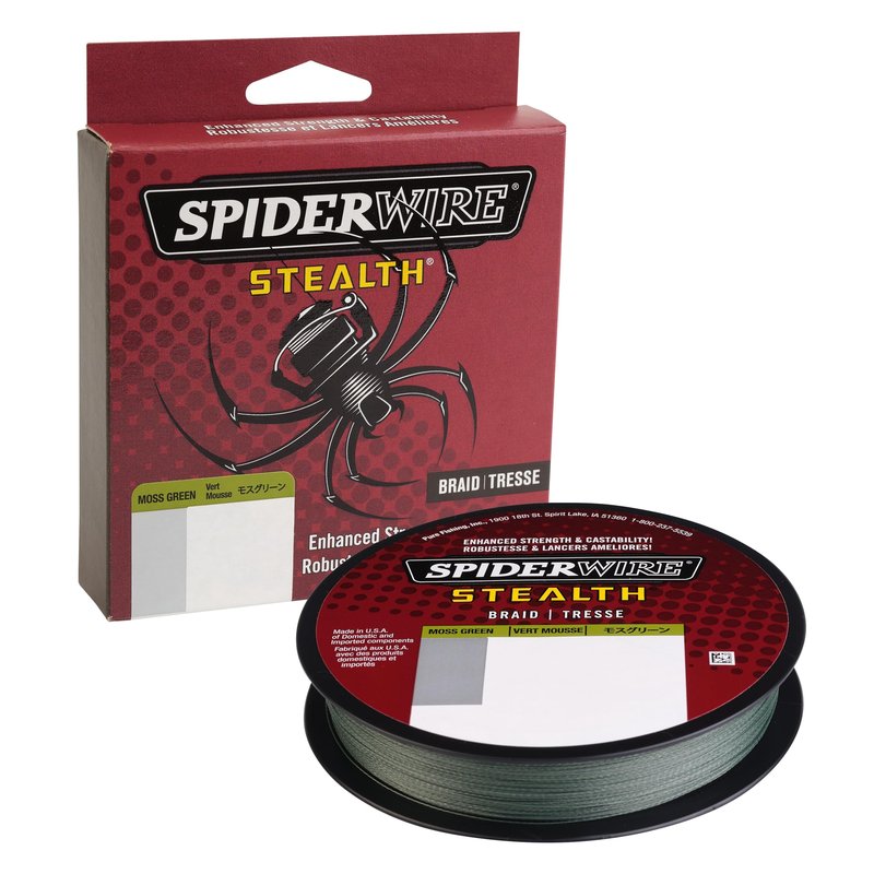 SPIDERWIRE SCS50G-125 Stealth, 125-Yard/50-Pound, Moss Green