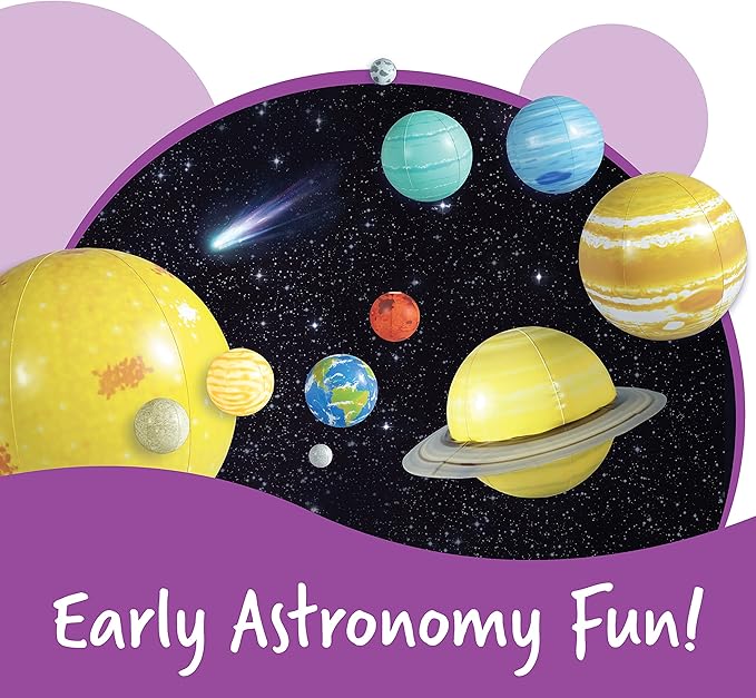 Learning Resources Giant Inflatable Solar System - Project Kit, Space and Planet Model, Constellation Classroom Globe, STEM Science Projects Gifts, Preschool , Teacher Must Haves
