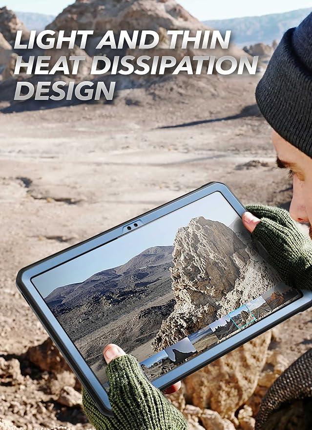 SUPCASE for Galaxy Tab A8 Case with Stand (Unicorn Beetle Pro) [Built-in Screen Protector] Full-Body Rugged Shockproof Heavy Duty Protective Tablet Case for Samsung Galaxy Tab A8 10.5 Inch Black
