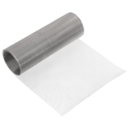uxcell 20 Mesh 79" x 10" Woven Wire Mesh, 316 Stainless Steel Air Vent Filter