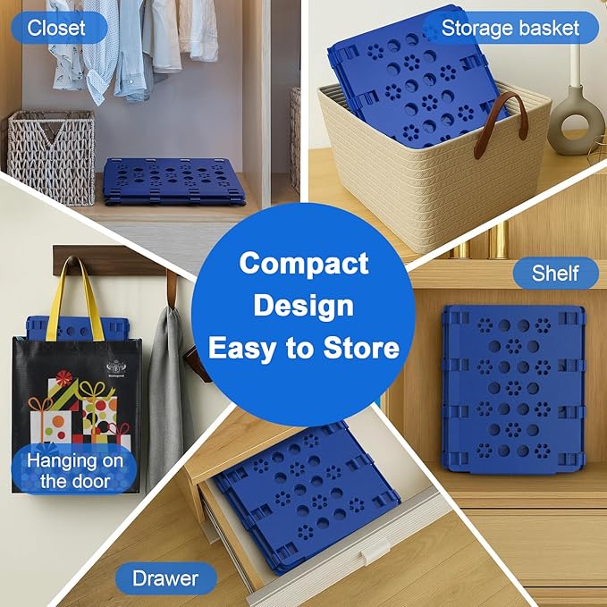 BoxLegend Shirt Folder Board Tshirt Clothes Folder Folding Board Durable Laundry Sorter Helper Liner, Blue