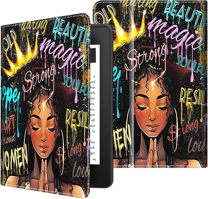Case for 7 All-New Kindle Paperwhite 12th Gen 2024 &amp Kindle Colorsoft Signature Edition (2024 Release) PU Leather Folio Cover with Auto Wake/Sleep ，Blue Dragon