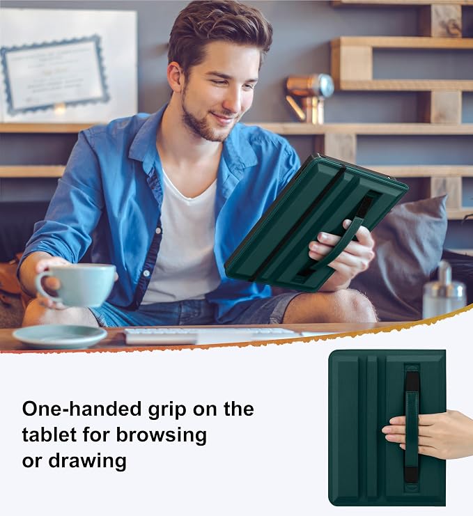 DTTO for iPad 9th/8th/7th Gen Case 10.2 Inch (2021/2020/2019) Brown | 360 Degree Rotating Premium Faux Leather Folio Stand Cover with Pencil Holder Auto Sleep/Wake Multiple Angles Hand Strap