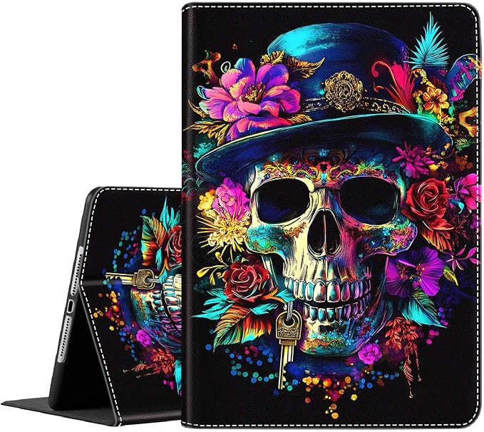 Case for New iPad (A16) 11th Generation 11 Inch 2025 for iPad 10th Generation 10.9 2022 Multi-Angle Smart Stand Cover Auto Sleep/Wake Halloween Panda Wizard and Pumpkin