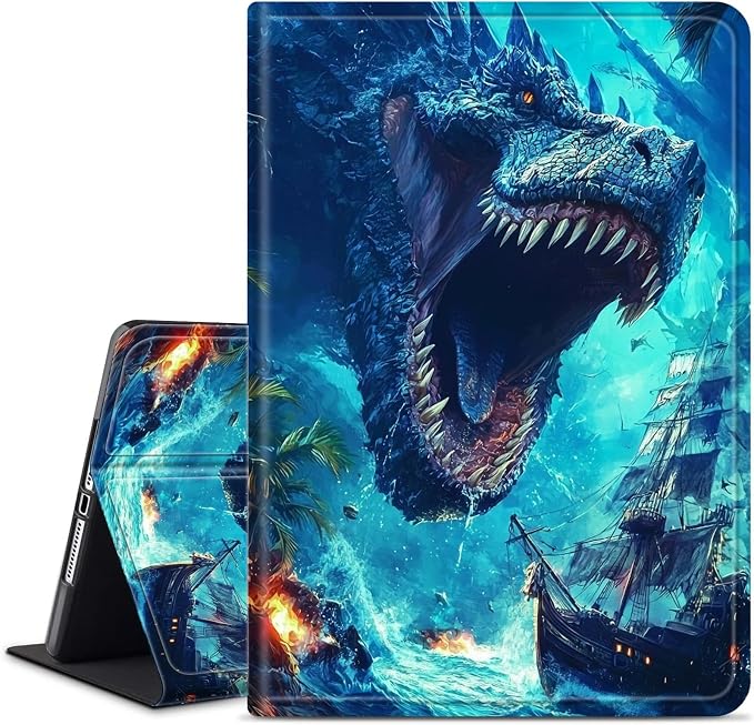 Case for iPad (A16) 11th Generation 11 Inch (2025)/ iPad 10th Generation 10.9 inch 2022Slim PU Leather Smart Cases Covers with Auto Wake/Sleep-Beast Roared