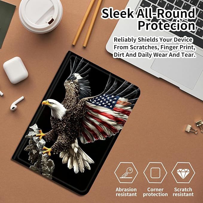 DIGTIALLL Case for Amazon Kindle Fire 7 Inch Tablet (9th/7th/5th Generation 2019/2017/2015 Release) PU Leather Smart Protective Cover with Auto Sleep/WakeBeach Palm Trees