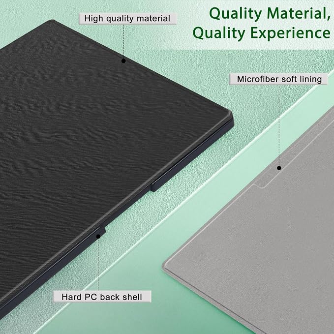 Case for Remarkable Paper Pro Tablet 11.8 (Released in 2024) Hard Back Shell Protective Book Folio Cover with Built-in Pen Holder with Auto Sleep/Wake Function.