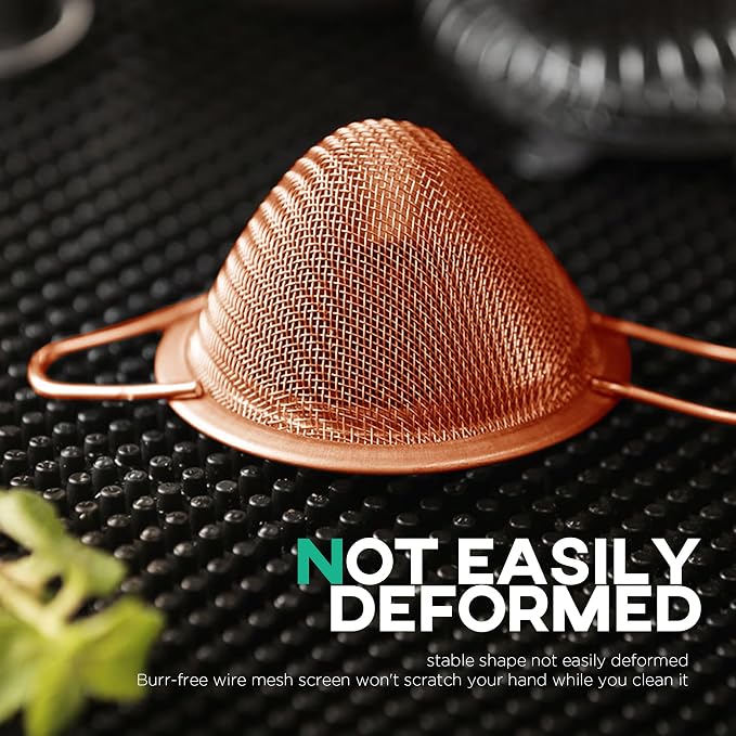 Homestia Fine Mesh Strainer for Kitchen, 304 Stainless Steel Cocktail Sieve