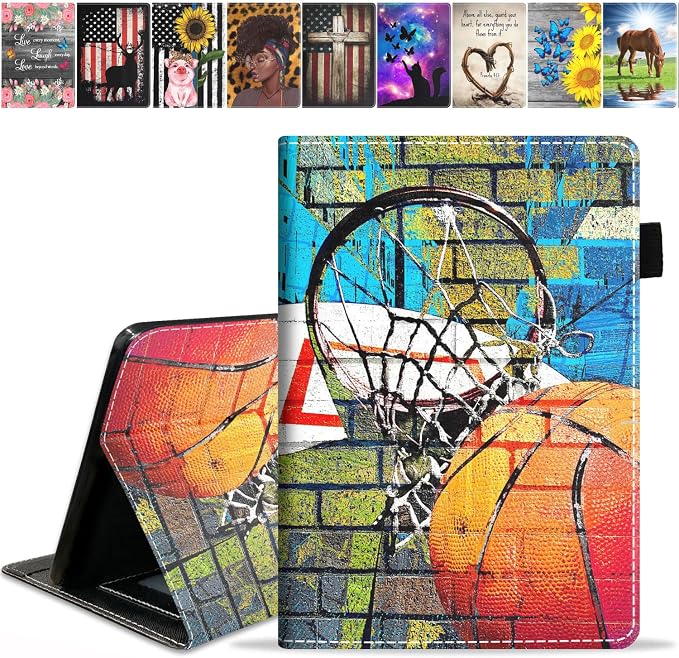 Case for Amazon Kindle Fire HD 10 &amp Fire HD 10 Plus Tablet (11th Generation 2021 Release) Premium PU Leather Stand Cover with Smart Auto Wake American Flag Deer