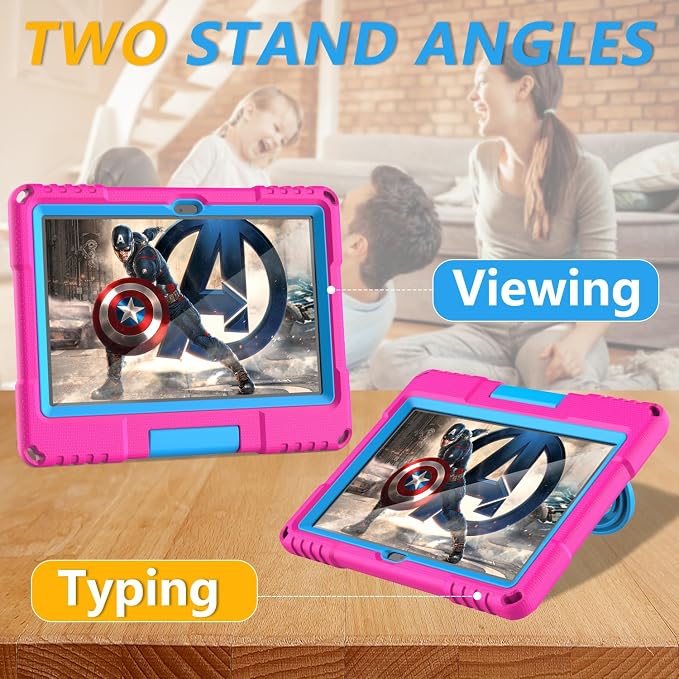 Kids case for 10 inch Tablet Lightweight Shockproof Case with Screen Protector Handle StandBlack