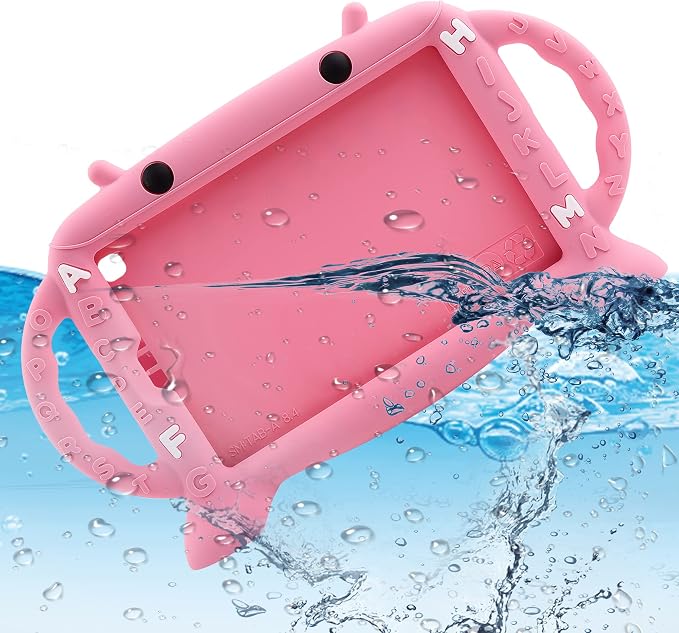 Case for Samsung Galaxy Tab A 8.4 SM-T307 (2020) - Shockproof Silicone Kids Friendly Soft Protective Cover with Handles for Galaxy Tab A 8.4 2020 Release - Stands on Its Own (Blue)