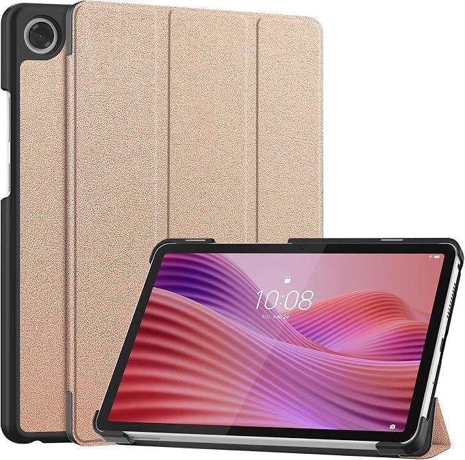 Smart Case for Lenovo Tab One / K9 8.7 Inch 2025 TB305XU/TB305FU Lightweight Trifold Stand Cover Auto Wake Sleep Blackish Green