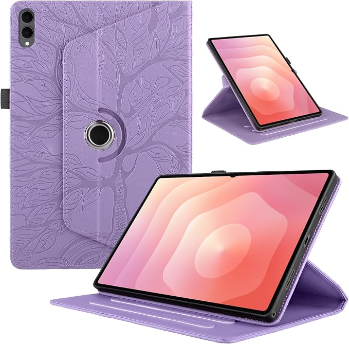 for Samsung Galaxy Tab S11 Ultra Case 14.6 inchFashion Embossing TechnologyMulti-Viewing AnglesSlim Light Shell CoverPU Leather+TPUCompatible with Samsung Galaxy Tab S11 UltraBlack