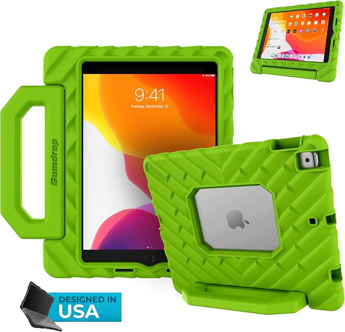 Gumdrop FoamTech Rugged case Fits Apple iPad 11th Generation (A16) &amp 10th Gen 10.9 inch Drop Tested Cover - Black