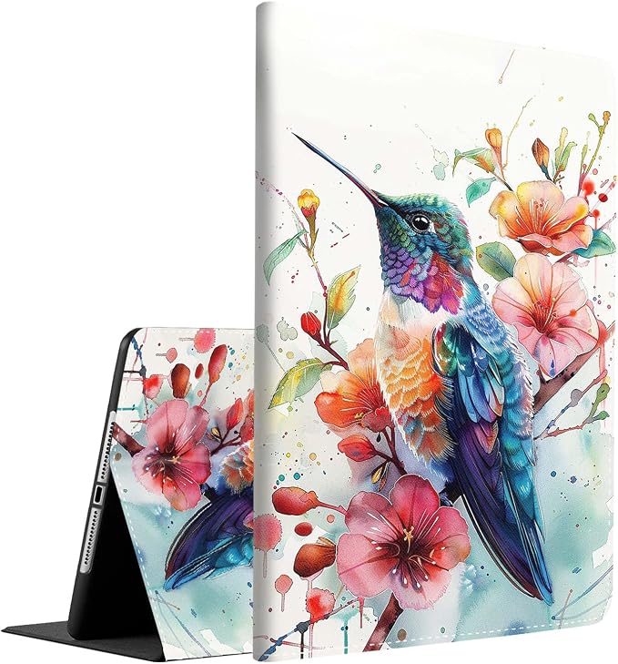 Case for iPad (A16) 11th Generation 11 Inch (2025) iPad 10th Generation 10.9 Inch (2022)，Slim Fit Foldable Standing Cover Case with Auto Sleep/Wake ，Moth Moon