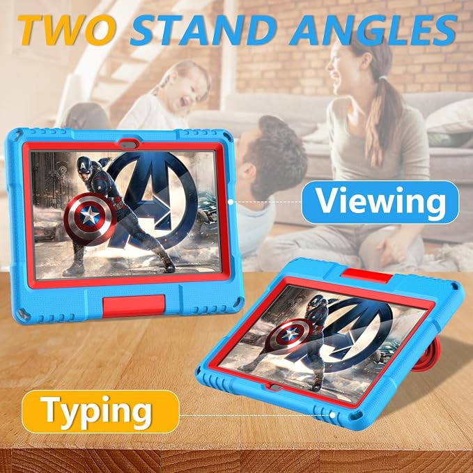 Kids case for 10 inch Tablet Lightweight Shockproof Case with Screen Protector Handle StandBlack