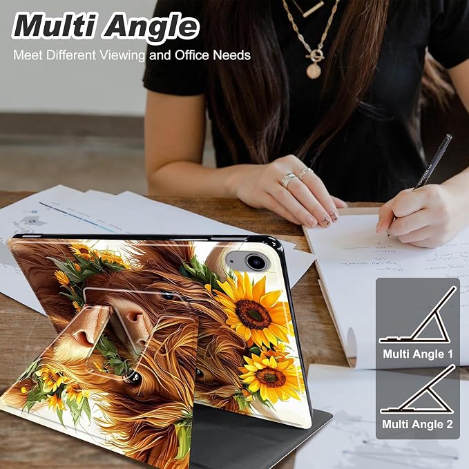 for iPad 10.2 Rotating Case 360° Protection Adjustable Kickstand Cover for iPad 10.2 (7th8th9th Generation) Shockproof Durable Lightweight PU Leather for iPad 10.2 Stand Case Basketball