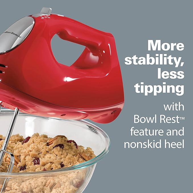 Hamilton Beach 6-Speed Electric Hand Mixer With QuickBurst and Bowl Rest