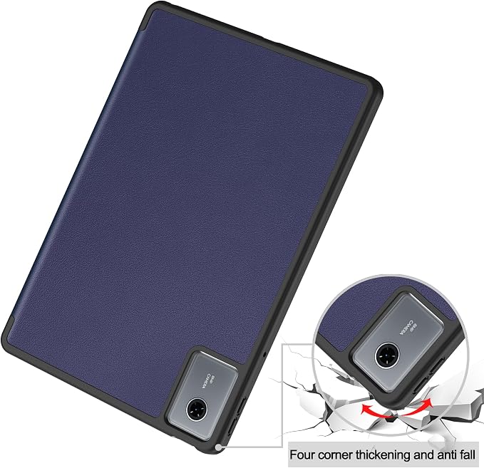 YRH for Idea Tab Pro 12.7 inch Case 2025 with Pen Holder Soft TPU Back Tablet Cover Case with Auto/Sleep (Black)