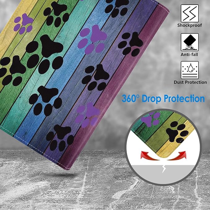 WEUIUJKILO Case for iPad (A16) 11th Generation 11 Inch 2025 iPad 10th Generation 10.9 Inch 2022 Slim PU Leather Folding Stand Smart Cover with Auto Sleep/Wake American Flag and Sunflower