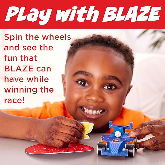 Creativity for Kids Buildeez! Easy Wooden Model Set: Blaze The Race Car - Model Car Kits to Build and Paint, Craft Kits for Kids, STEM Toys and Crafts for Boys (Ages 5+)