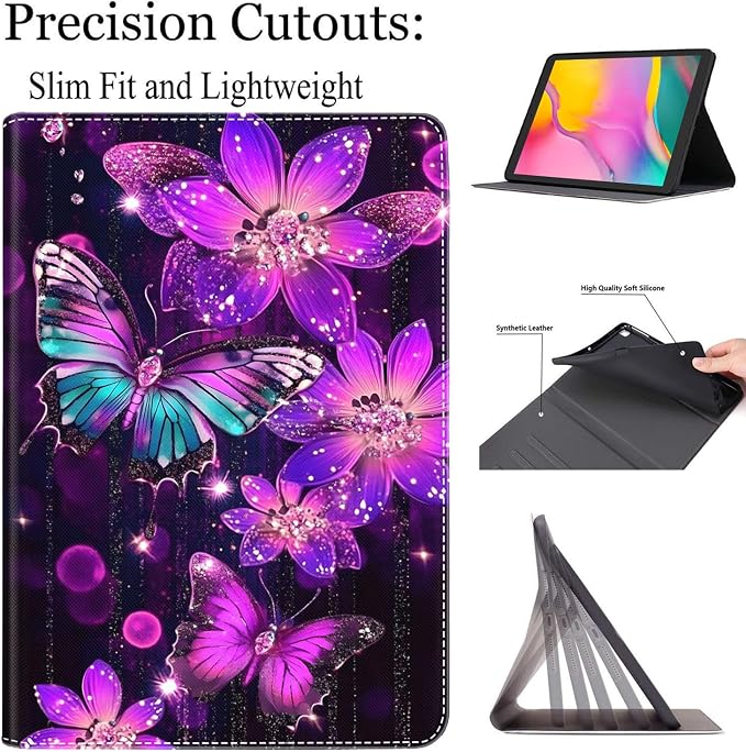 Case for New iPad (A16) 11th Generation 11 Inch 2025 for iPad 10th Generation 10.9 2022 Multi-Angle Smart Stand Cover Auto Sleep/Wake Halloween Panda Wizard and Pumpkin