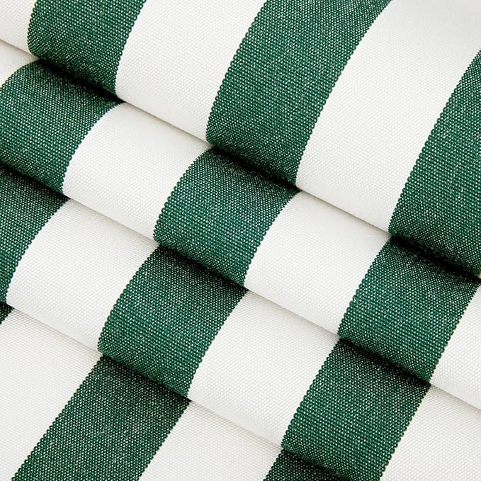RSH DECOR: Sunbrella Square Throw Pillows Set of 4 | 17" x 17" | Water and Fade-Resistant Performance Fabric | Outdoor Pillow Covers with Down-Alternative Inserts | Mason Forest Green