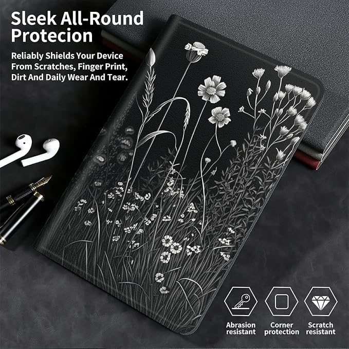 for Samsung Galaxy Tab A8 Case for Samsung Galaxy Tab A8 10.5 Case 2022 Lightweight Smart Cover PU Leather Adjustable Stand Protective Cover with Auto Wake/Sleep - Art Butterfly