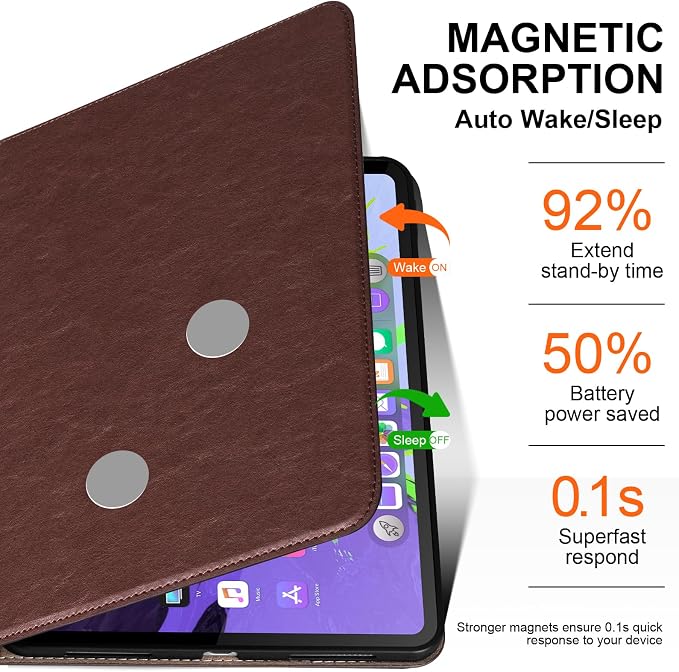 Case for 10.2-inch iPad 7th/8th/9th Gen (2019-2021 | Microfiber Leather ，Shockproof Smart Cover | Adjustable Stand | Auto Wake/Sleep | Multiple View Angles | Black