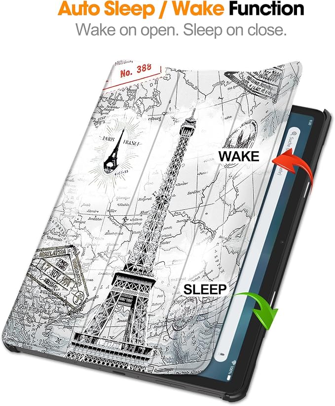 Gylint Case for Fire Max 11 Tablet Folding Folio Ultra-Thin PU Leather Stand Case Cover for Fire Max 11 2023 Release Draw