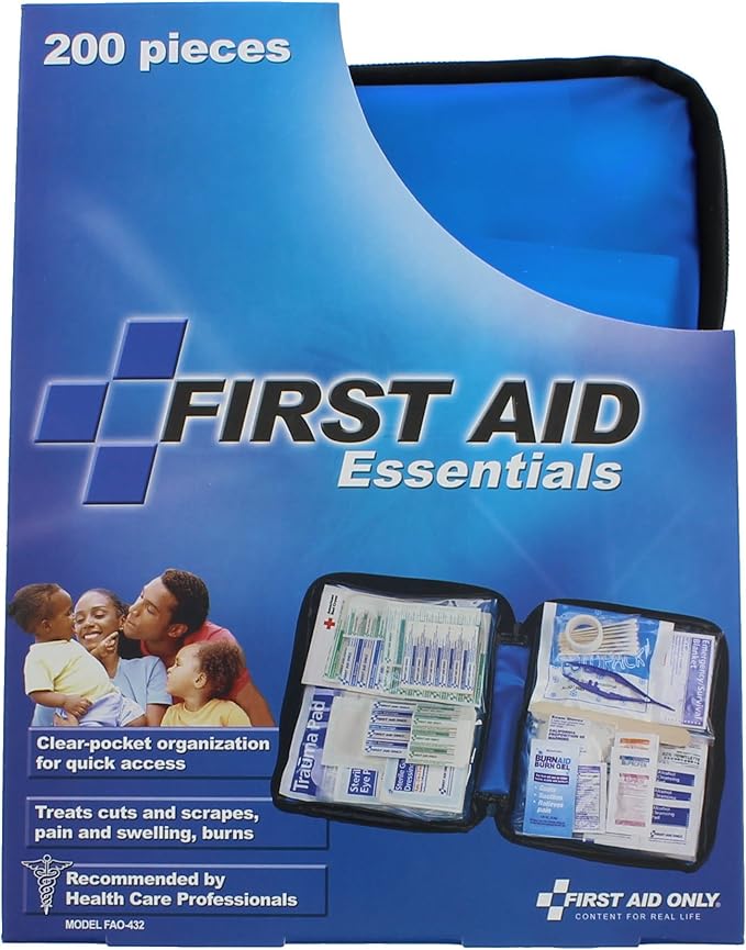 First Aid Only 200 Piece All-Purpose First Aid Kit, Soft Case