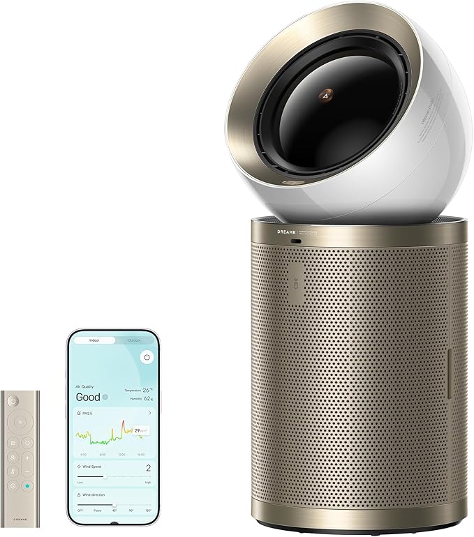 Dreame Smart Air Purifier PM10 for Home Large Room, Cleans 7, 534 ft² in One