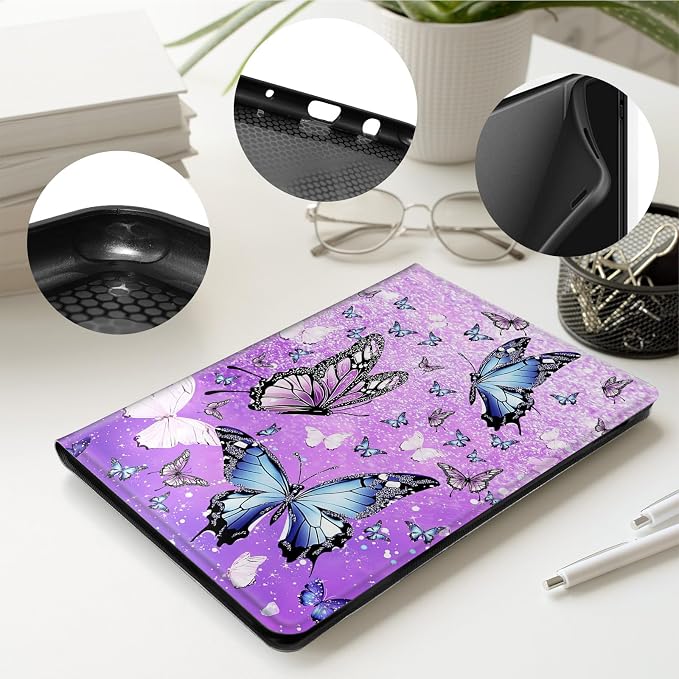 Case for All-New 7 Kindle Paperwhite 12th Gen 2024 &amp Kindle Colorsoft Signature EditionPU Leather Cover with Auto Sleep Wake FeatureAmerican Flag Eagle