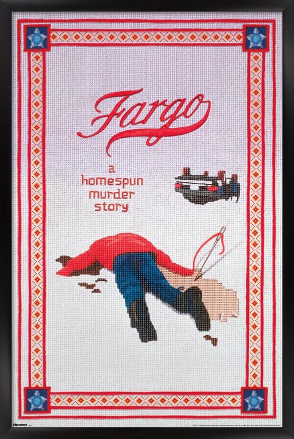 Fargo (1996) - One Sheet Wall Poster, 34L" x 22.4W", Black Framed Version