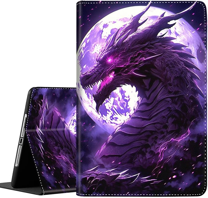 Case for New iPad (A16) 11th Generation 11 Inch 2025for iPad 10th Generation 2022 10.9 Inch Multi-Angle Stand Smart Cover Shockproof with Auto Wake/Sleep Baby Dragon