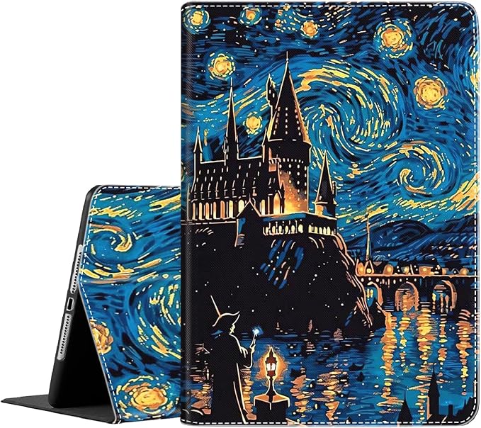 Case for iPad 9th/8th/7th Generation 2021/2020/2019 iPad 10.2 Inch Also Fit iPad Air 3th Gen 2019/iPad Pro 10.5 inch，Standing Cover with Auto Sleep/WakeCute Black Cat
