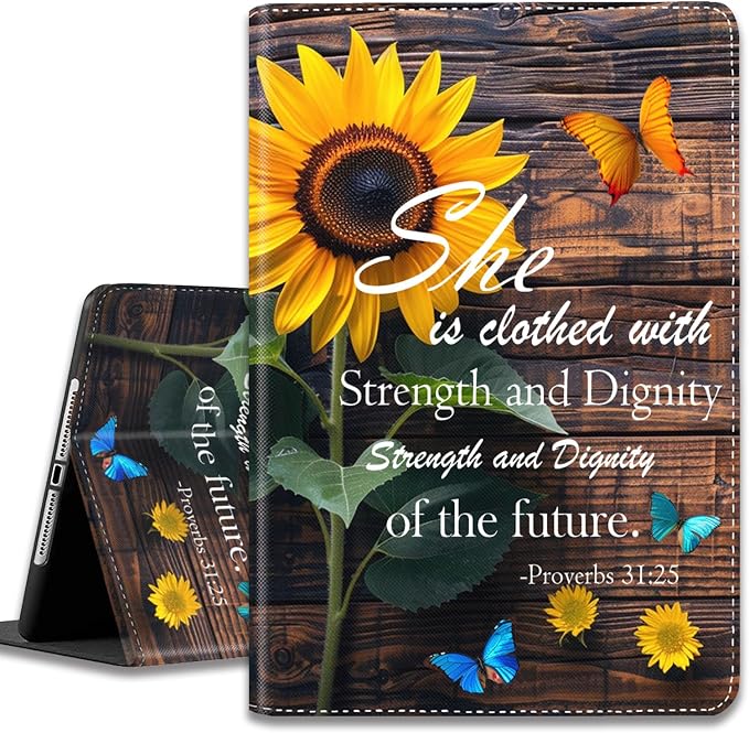 Case for iPad (A16) 11th Generation 11 Inch 2025 / iPad 10th Generation 10.9 Inch 2022 Ultra-Thin Multi-Angle Protective Cover with Auto Sleep/Wake A Dark Horse