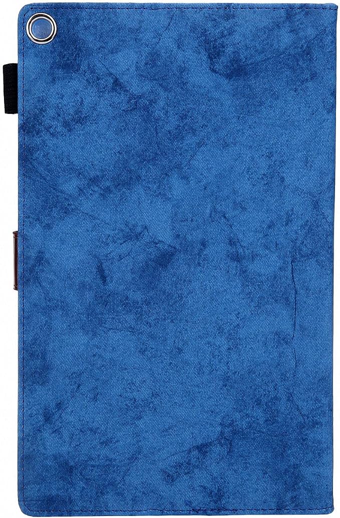 Kindle Fire HD 8 Tablet Case (8th/7th/6th Generation)Smart Stand Synthetic Leather Cover with Auto Wake/Sleep [Card &amp Pencil Holder] for 8 Amazon Fire HD 8 (2018/2017/2016) Blue Sea Beach