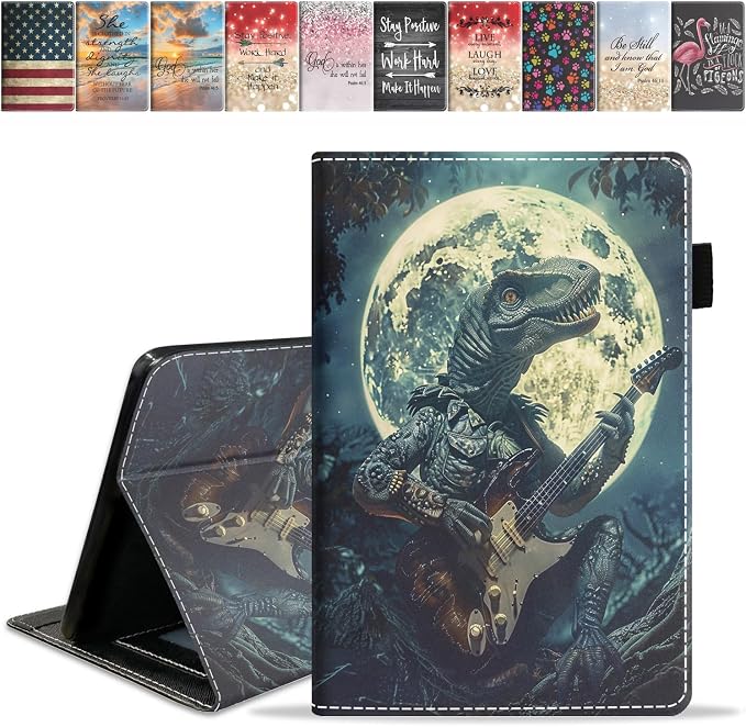 Case for Amazon Kindle Fire HD 8/Fire HD 8 Plus Tablet (12th/10th Generation 2024/2022/2020 Release) Slim PU Leather Cover with Card Slot &amp Auto Wake/Sleep African American Women