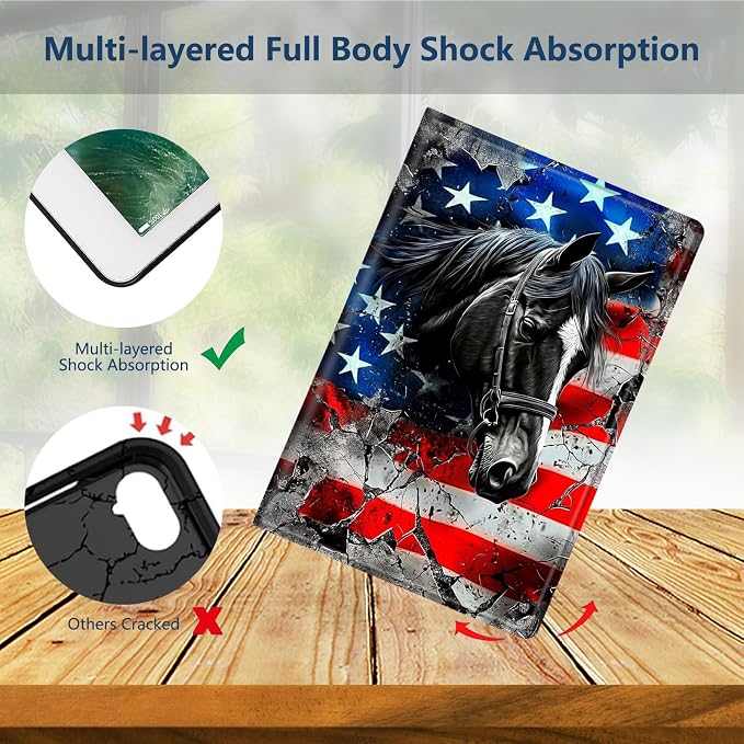 Slim Case for Samsung Galaxy Tab S11 5G 11 Inch (2025) PU Leather Tablet Cases Flip Folio Multi-Angle Viewing Stand Protective Smart Shell Cover with Auto Wake/Sleep A Crow Skull