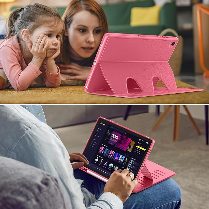 Case for Samsung Galaxy Tab A11+ Plus 11 inch 2026 Model (SM-X230/X236)Multiple Angles Stand CoverSoft BackPencil Holderand Auto Sleep/WakeBlack