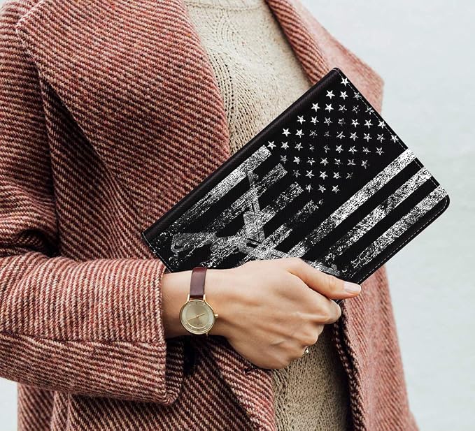 Case for Samsung Galaxy Tab S10 Lite 10.9/ S10 FE 10.9/ S9 FE 10.9/ S9 11 Slim PU Leather Stand Folio Cover with Auto Sleep Wake American Flag